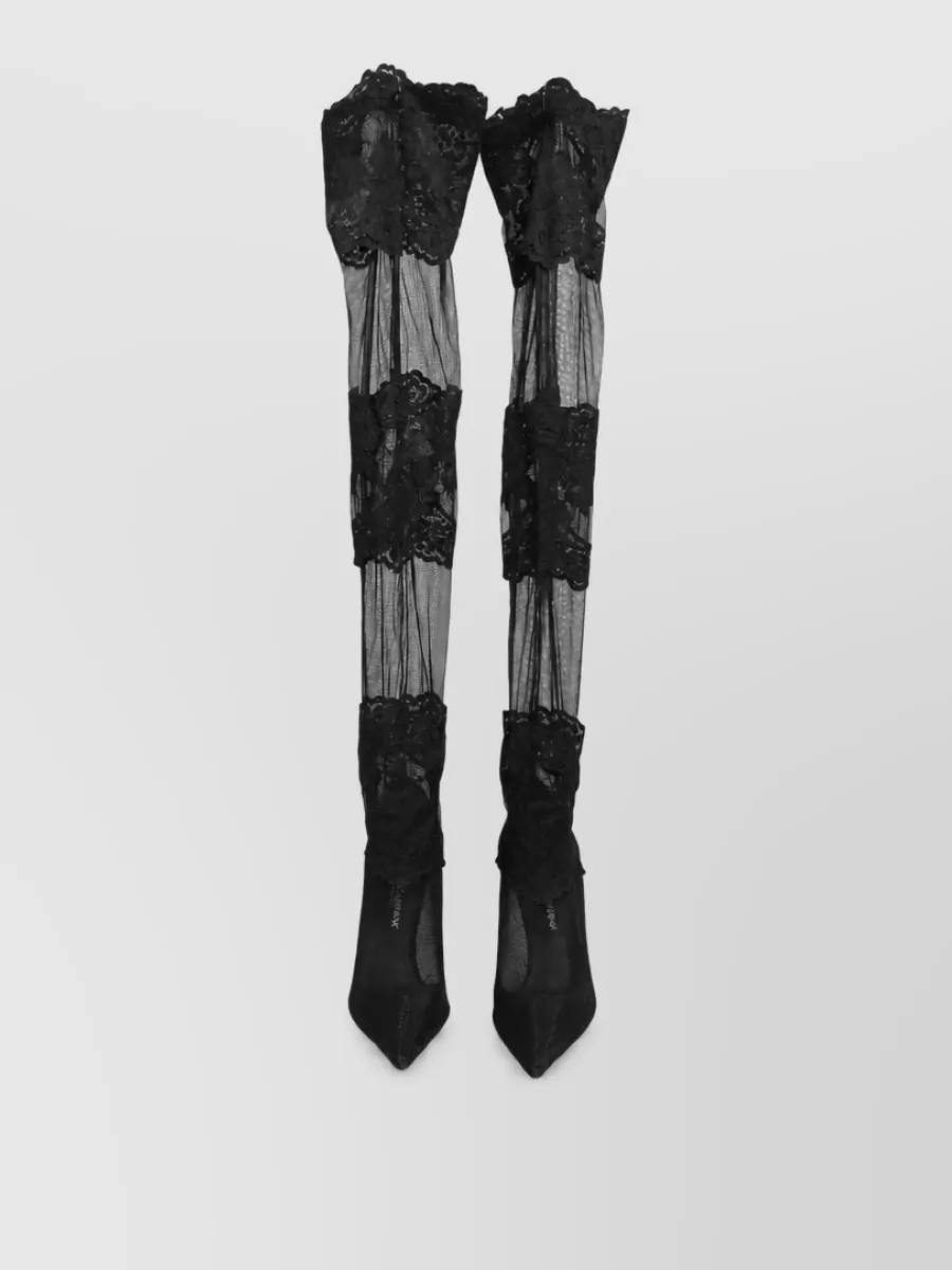 Dolce&Gabbana over-the-knee sock pumps