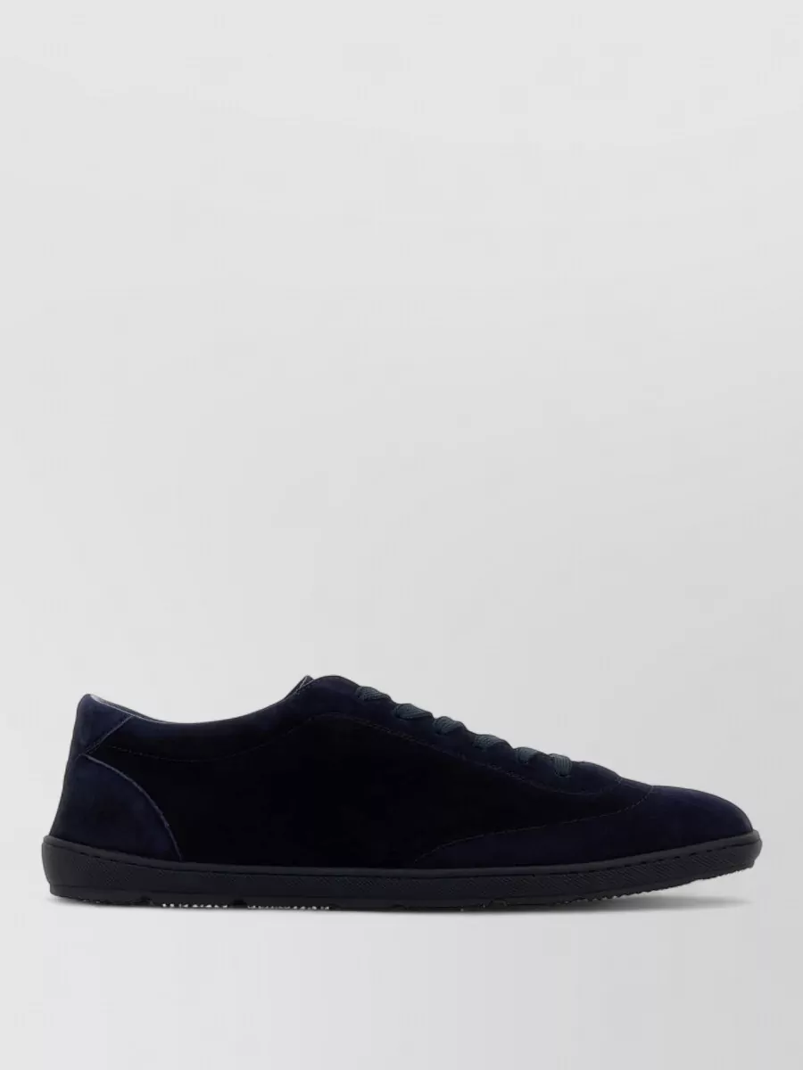Brunello Cucinelli Suede Leather Low-Top Sneakers