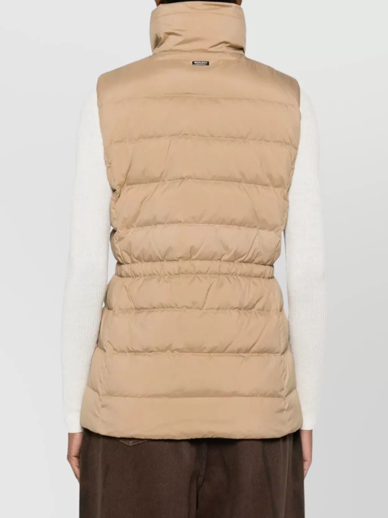 Woolrich High Neck Sleeveless Quilted Padded Vest