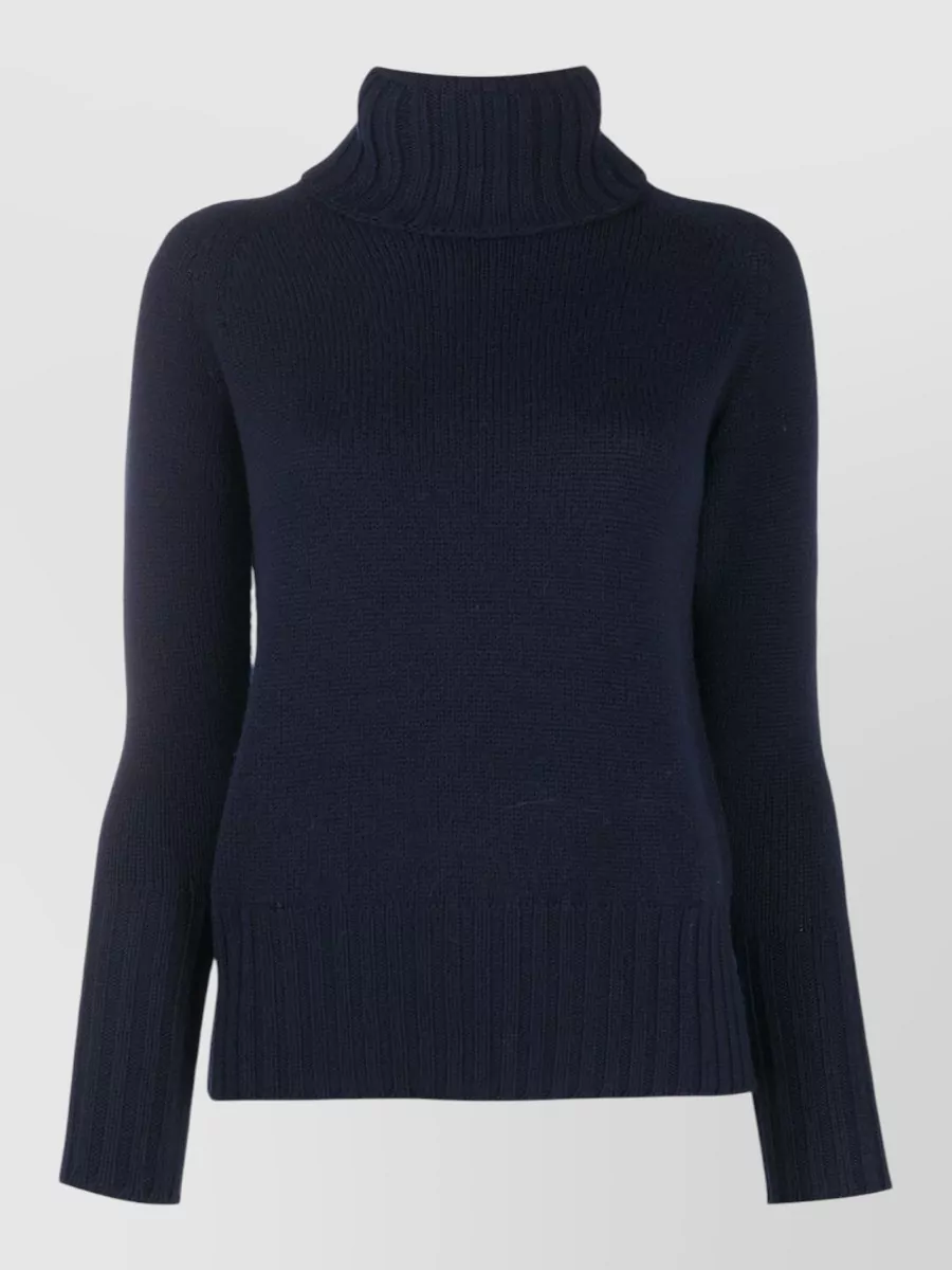 Drumohr ribbed turtleneck wool jumper