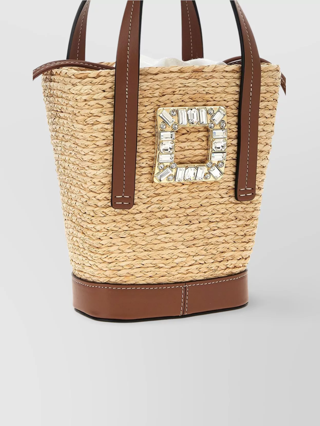 ROGER VIVIER 'MINI VIV' BUCKET BAG WITH ADJUSTABLE STRAP