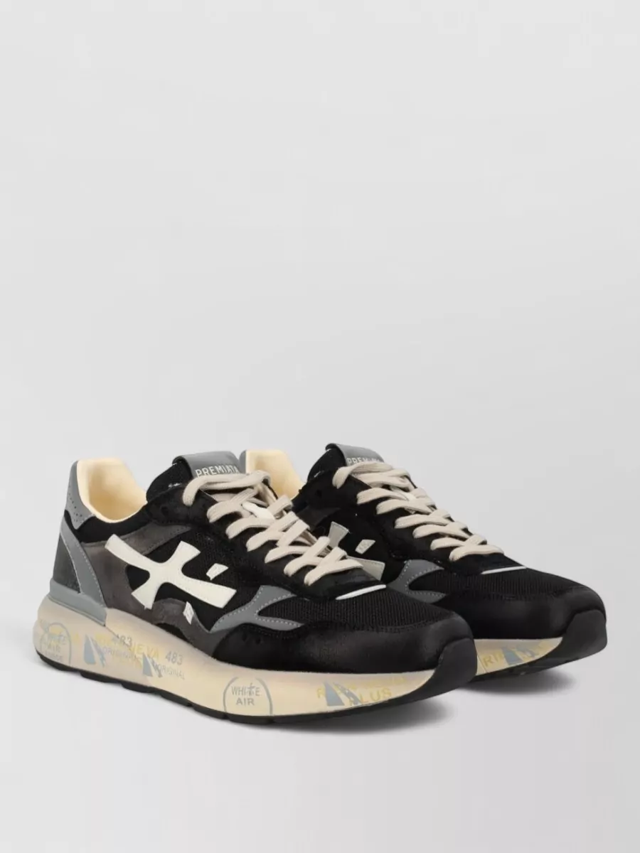 Premiata Leather Low-Top Sneakers