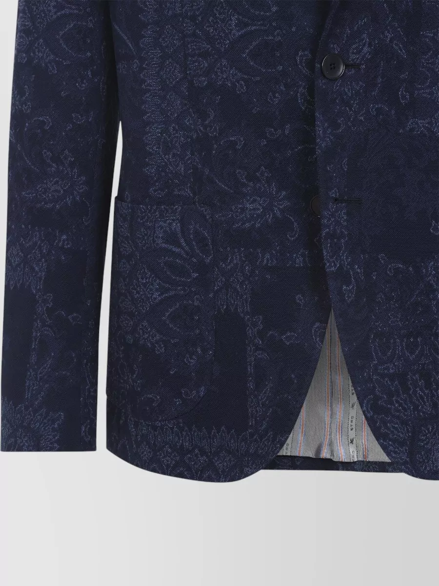 Etro Roma Jersey Sport Jacket Notch Lapel