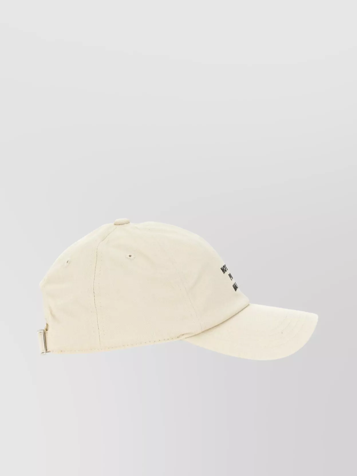 Drôle De Monsieur Curved Brim Embroidered Text Ventilation Eyelets