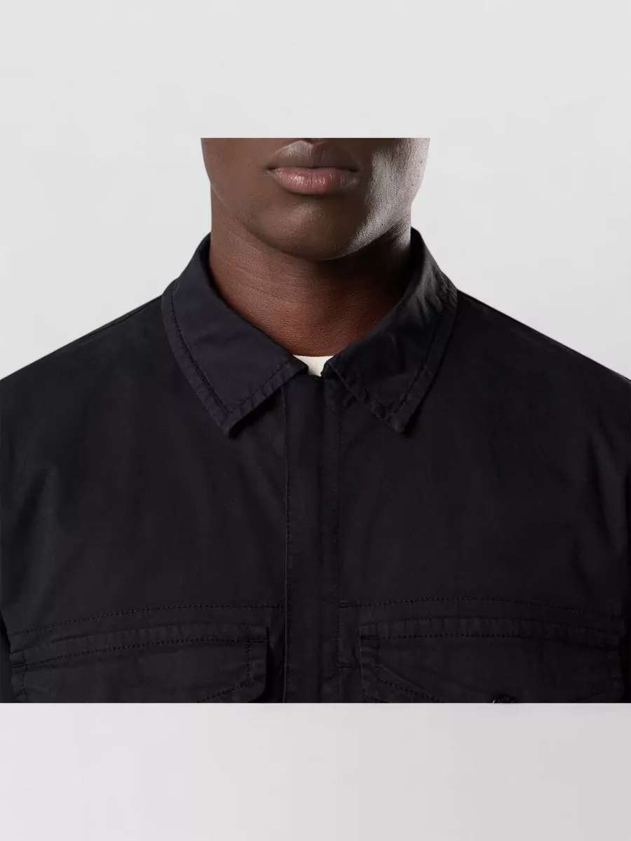 Stone Island Stretch Cotton Shirt Jacket