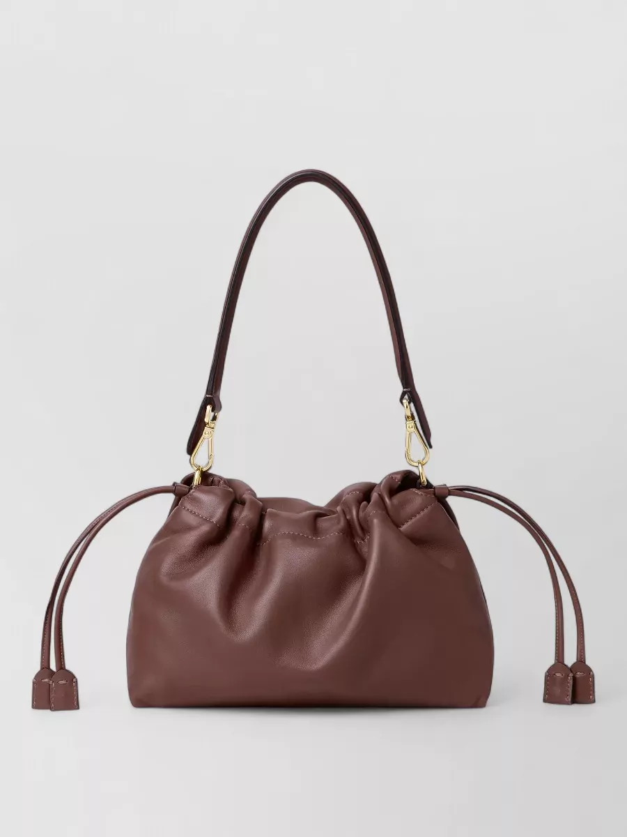 Fendi Mamma Baguette Medium Leather Shoulder Bag