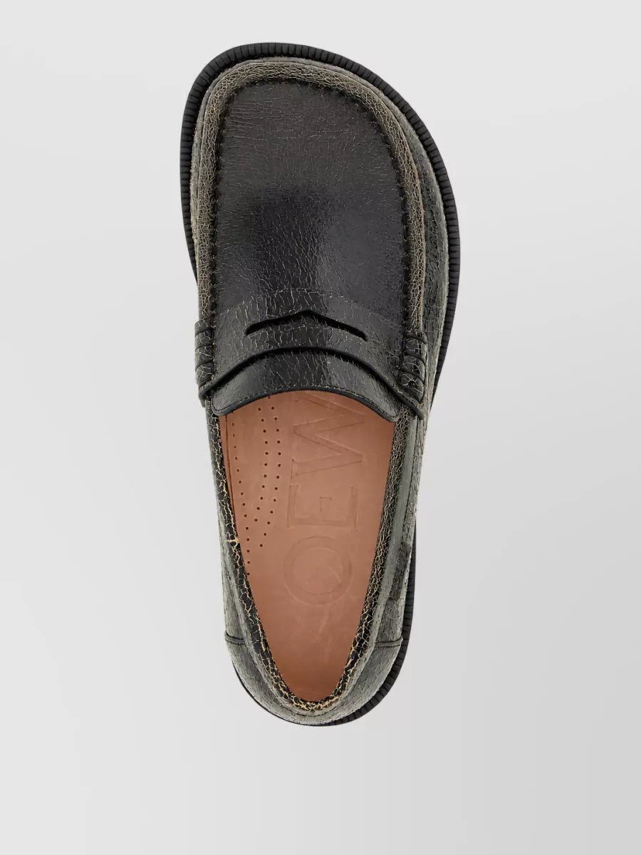 Loewe Leather Campo Loafers