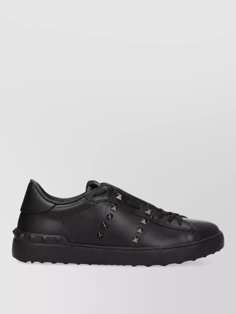 Valentino Garavani Leather Lace-Up Sneakers