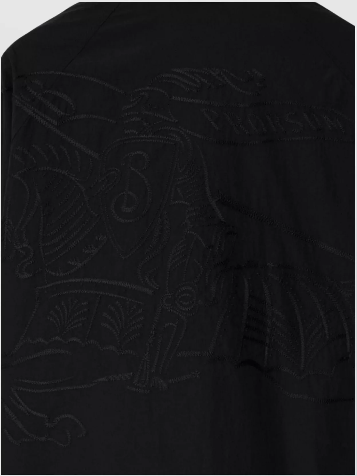 Burberry Logo Embossed Drawstring Jacket