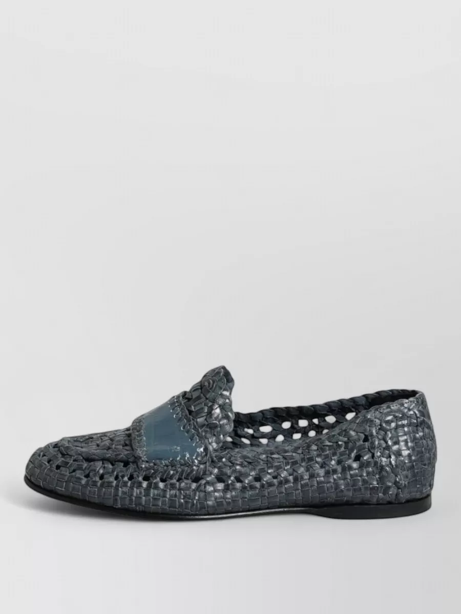 Dolce&Gabbana Woven Leather Loafers