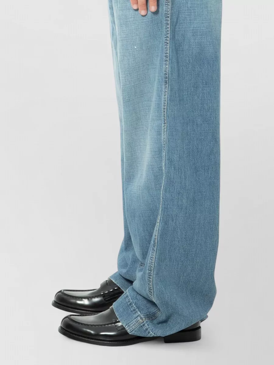 Maison Margiela Denim Mid-Rise Wide-Leg Jeans