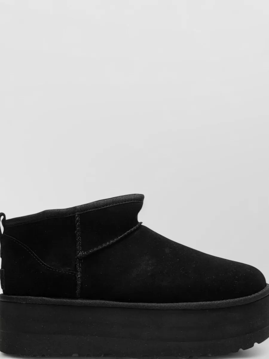 Ugg Leather Classic Ultra Mini Platform Ankle Boots