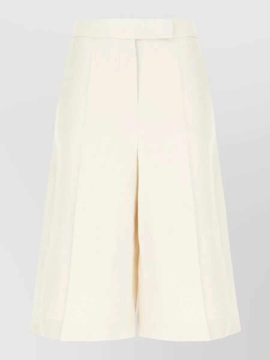 Max Mara linen high-rise bermuda shorts