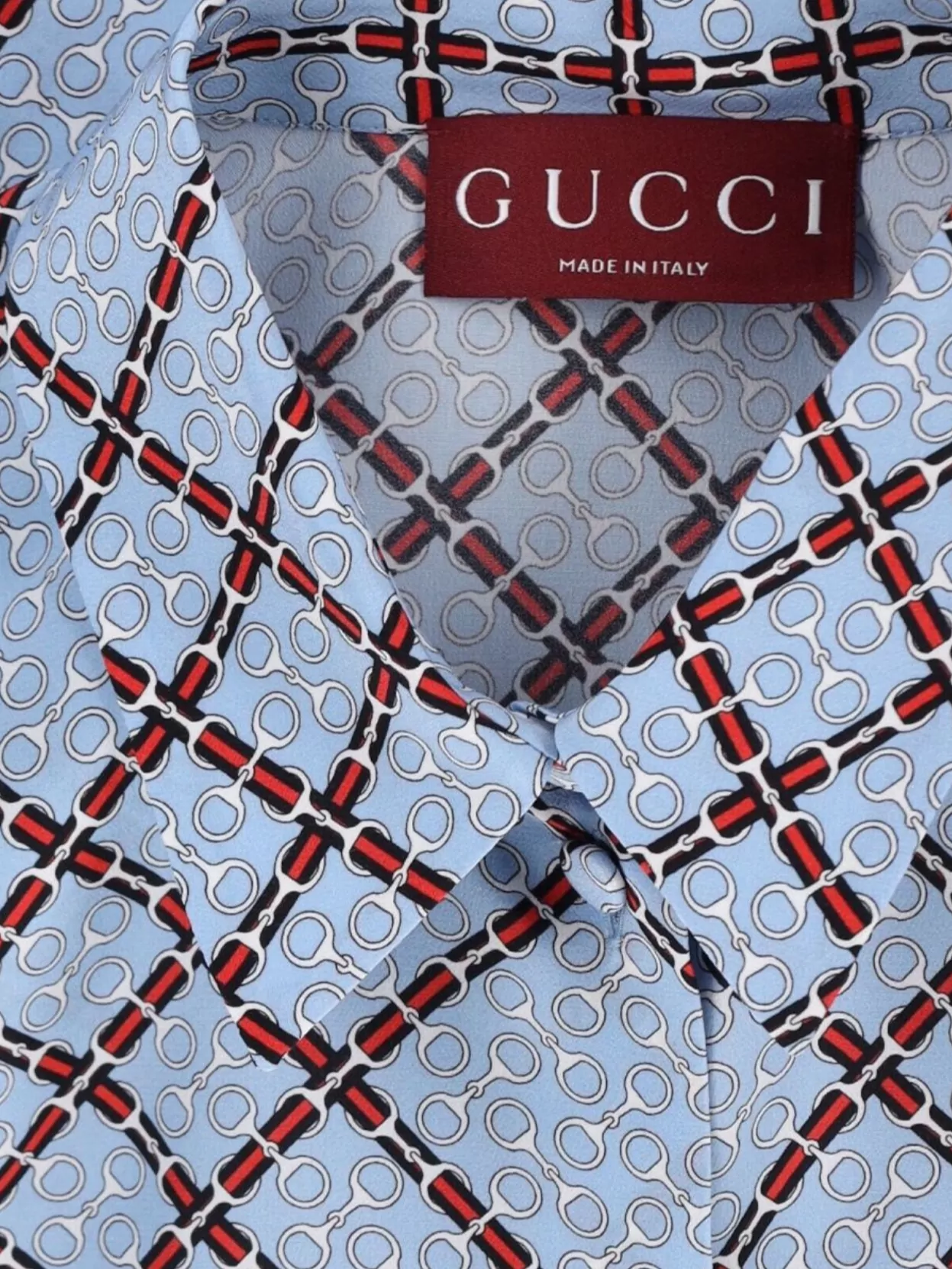 Gucci Printed Sleeve Detail Top