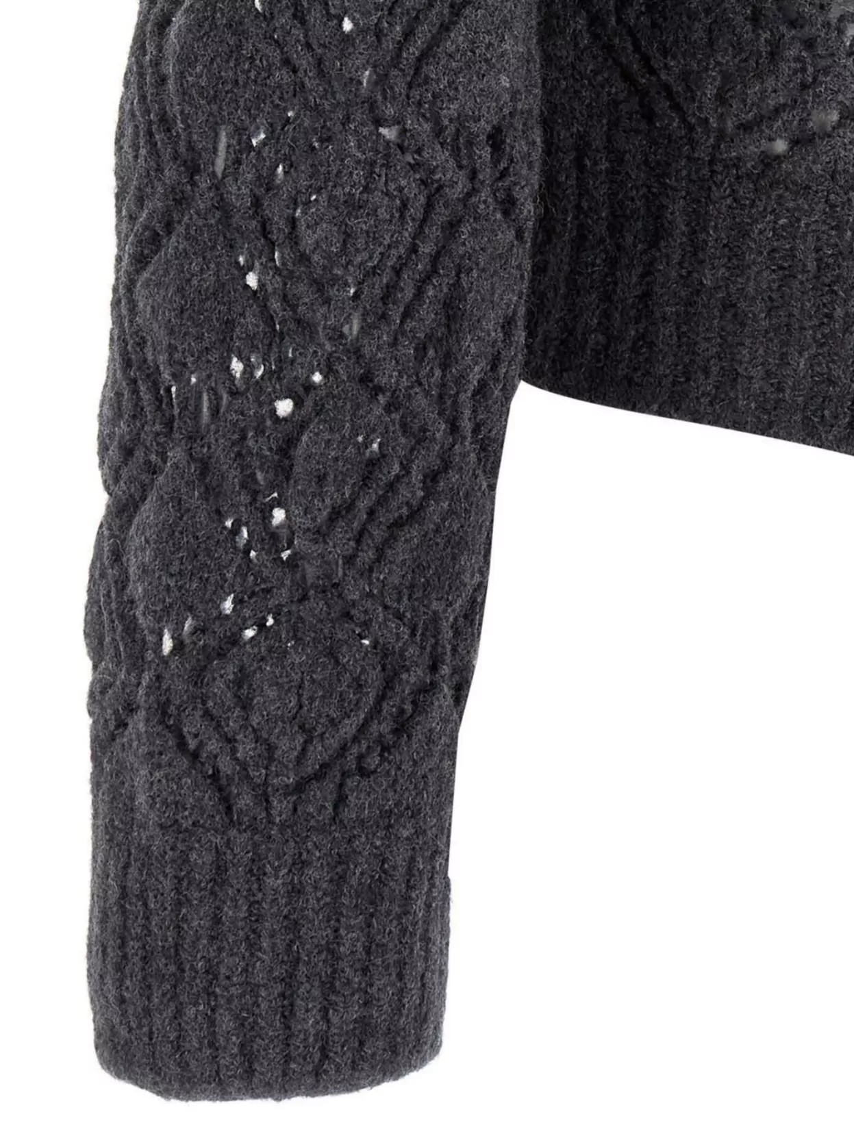 Jil Sander Openwork Wool Cardigan Sweaters And Cardigans Gray In Gray