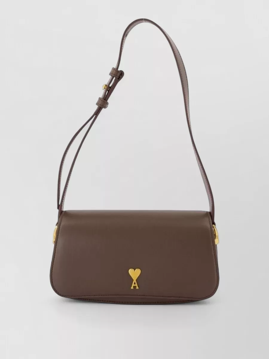 Ami Paris leather shoulder bag