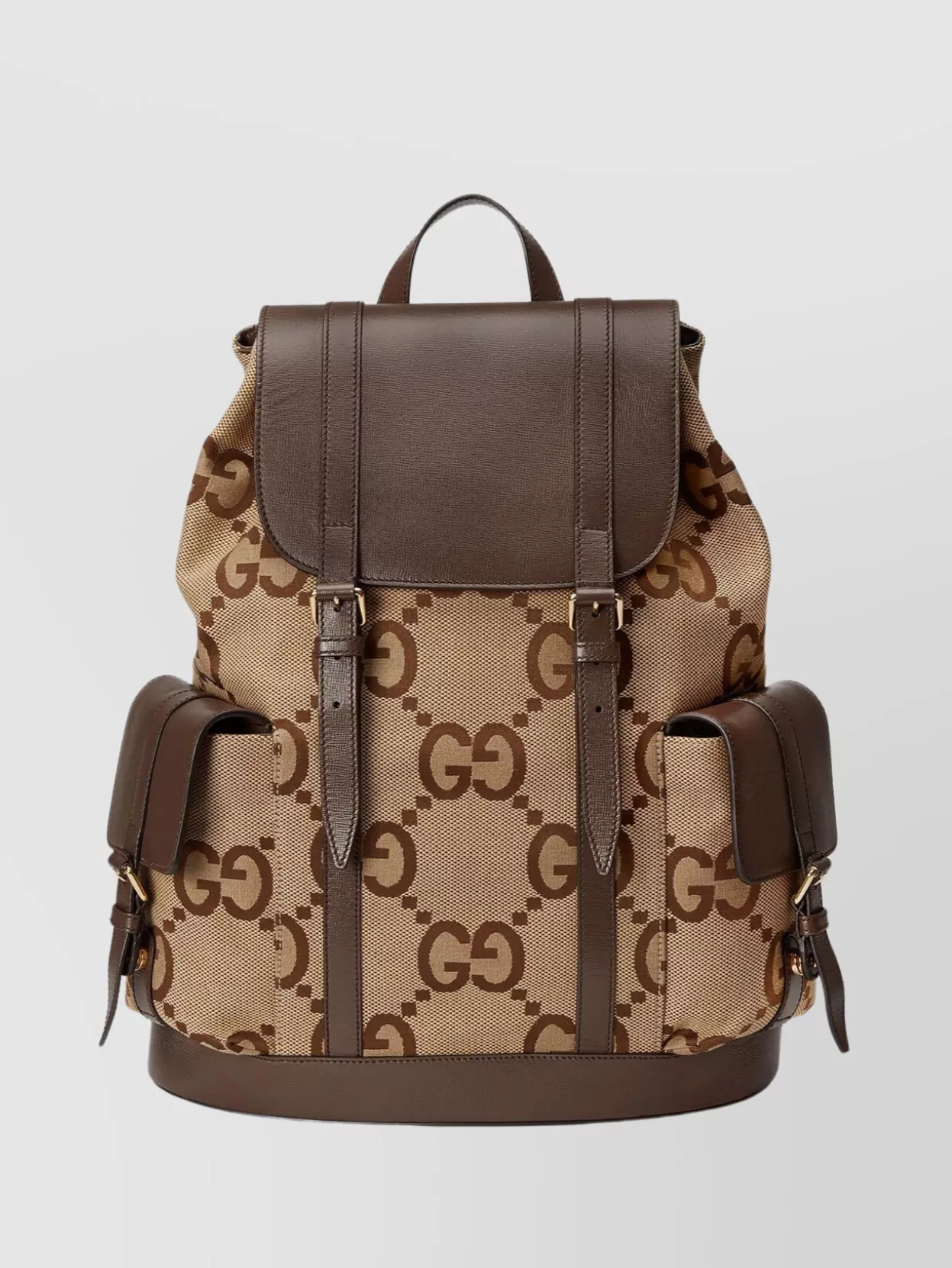 Shop Gucci Jumbo Gg Canvas Backpack