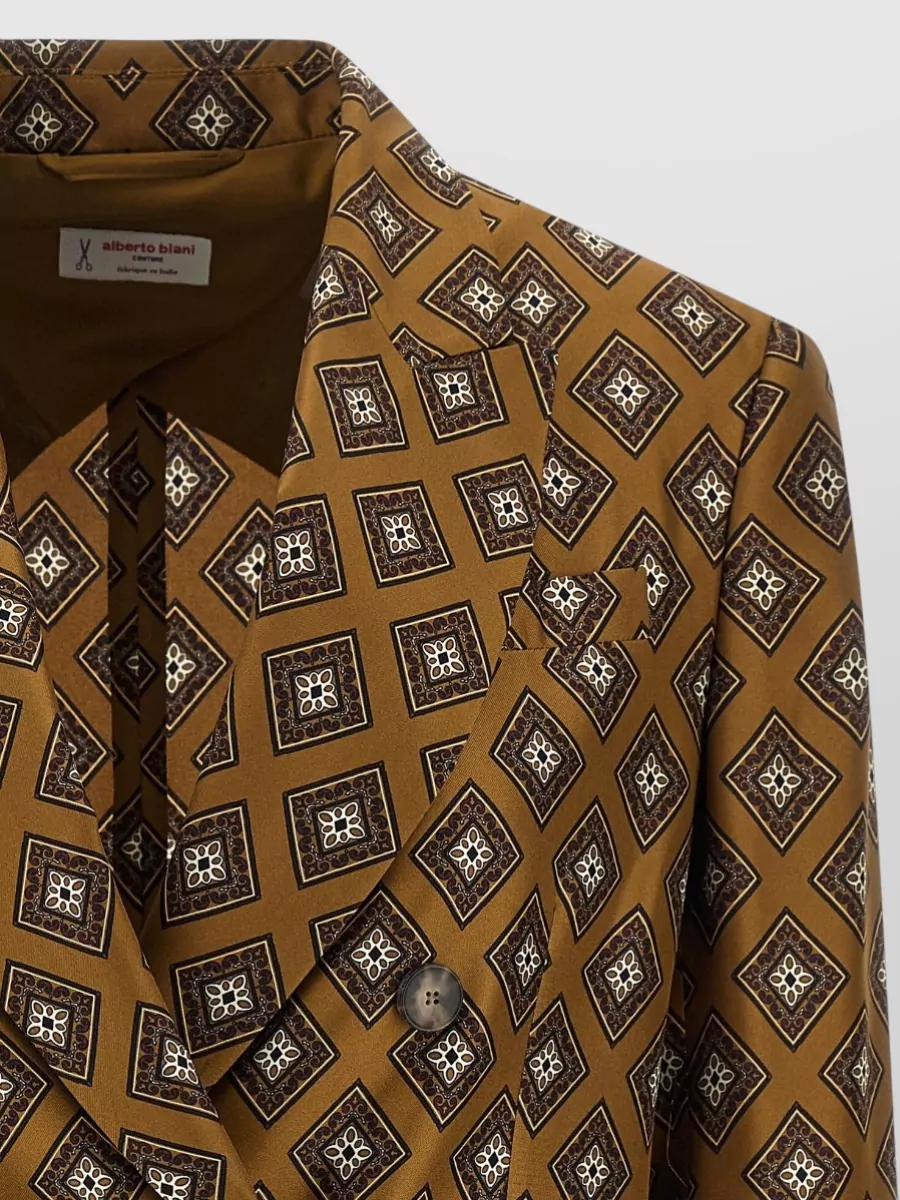 Alberto Biani Silk Double-Breasted Blazer