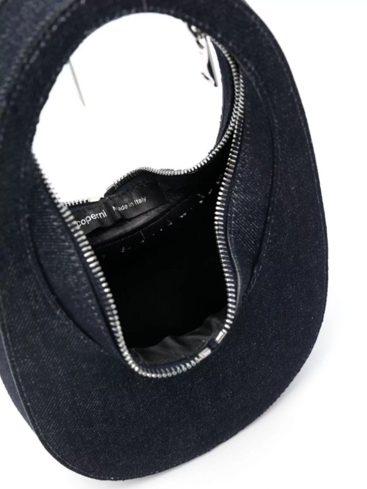 COPERNI CIRCULAR SHAPE SHOULDER BAG WITH METAL EYELET 