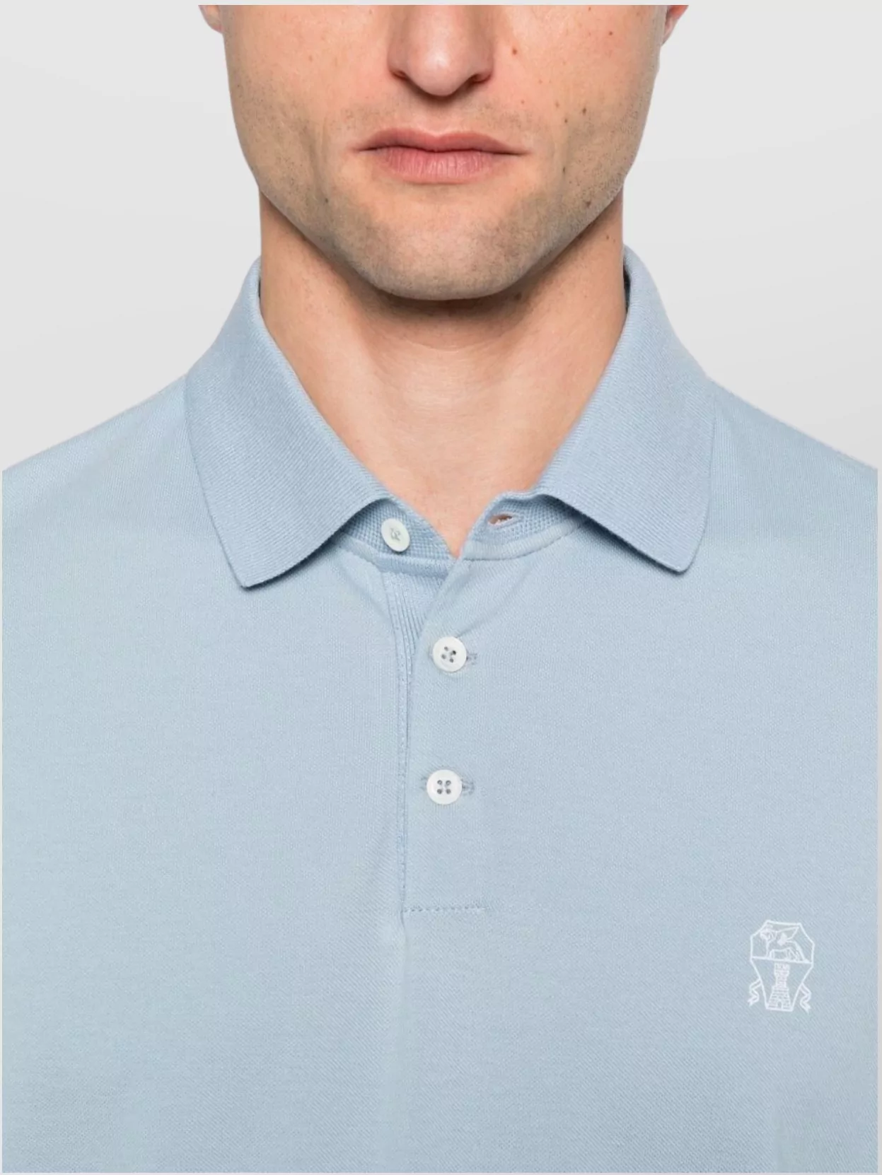 Brunello Cucinelli Cotton Polo Shirt Logo Embroidery