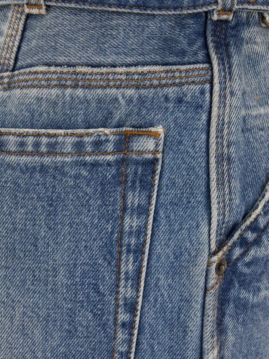 Dries Van Noten Denim Wide-Leg Trousers