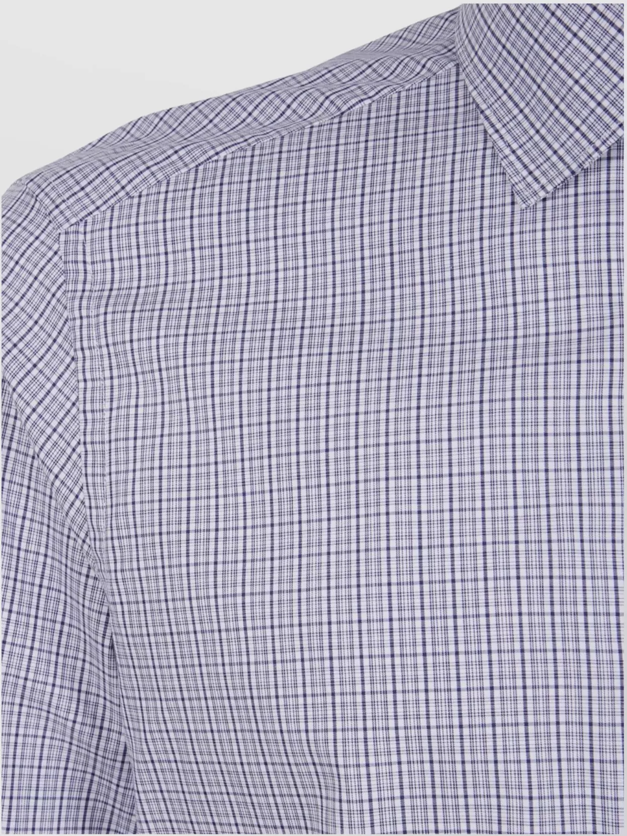 Zegna Button-Down Checked Long Sleeve Cotton Shirt