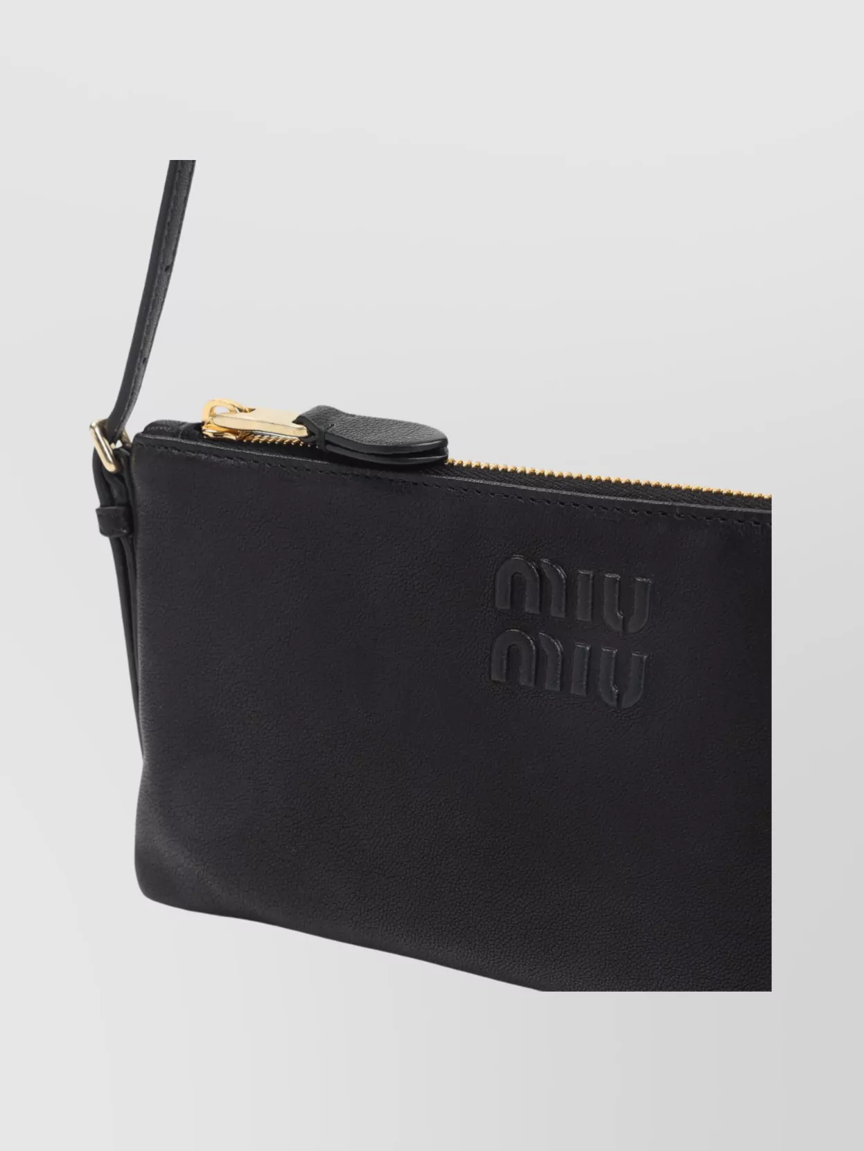 Miu Miu Adjustable Leather Handle Pouch