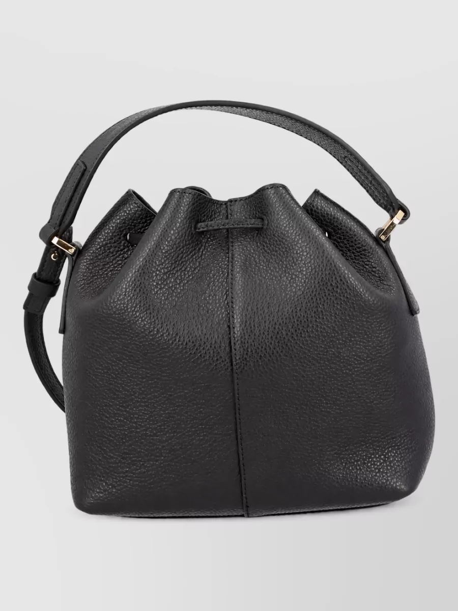 Ferragamo calf leather bucket bag