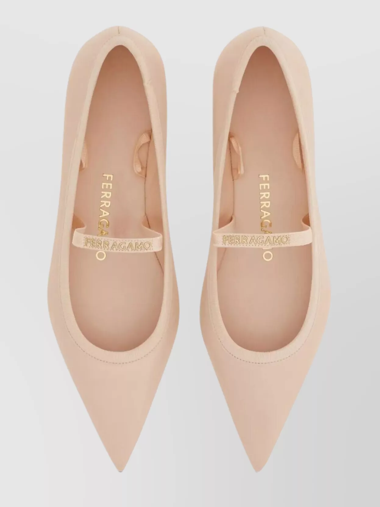 Ferragamo Ribbon Ankle Ballerina Flat Bow