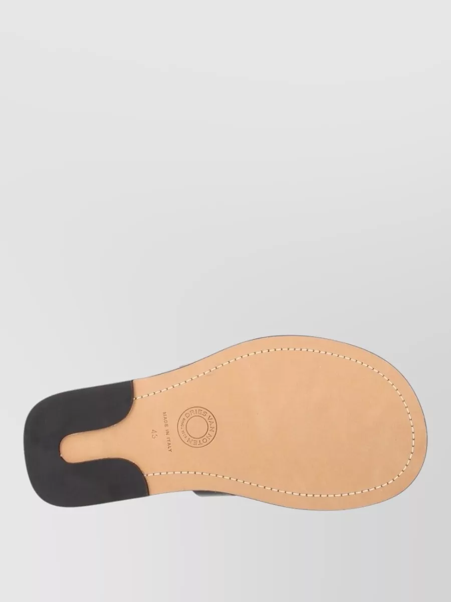 Dries Van Noten Leather Slides