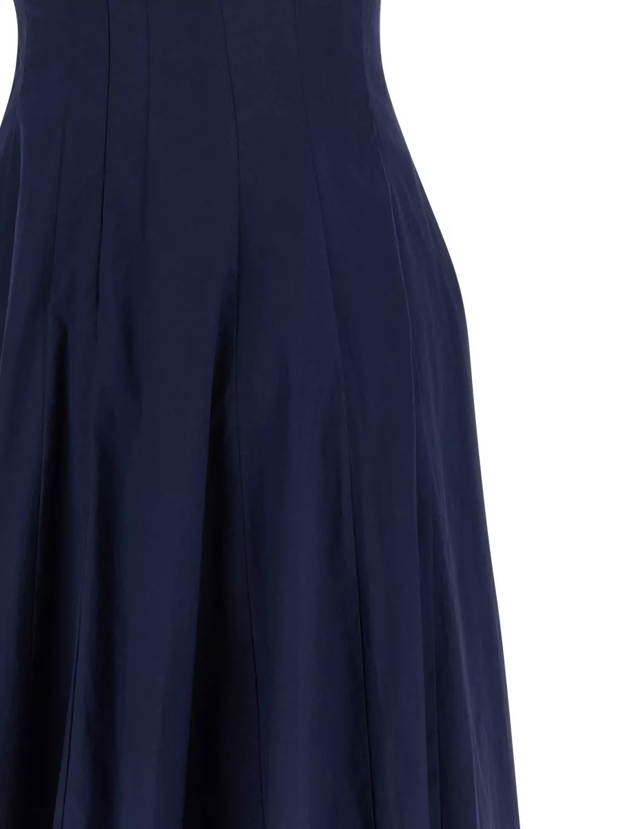 Staud Wells Dress Square Neck Sleeveless Midi