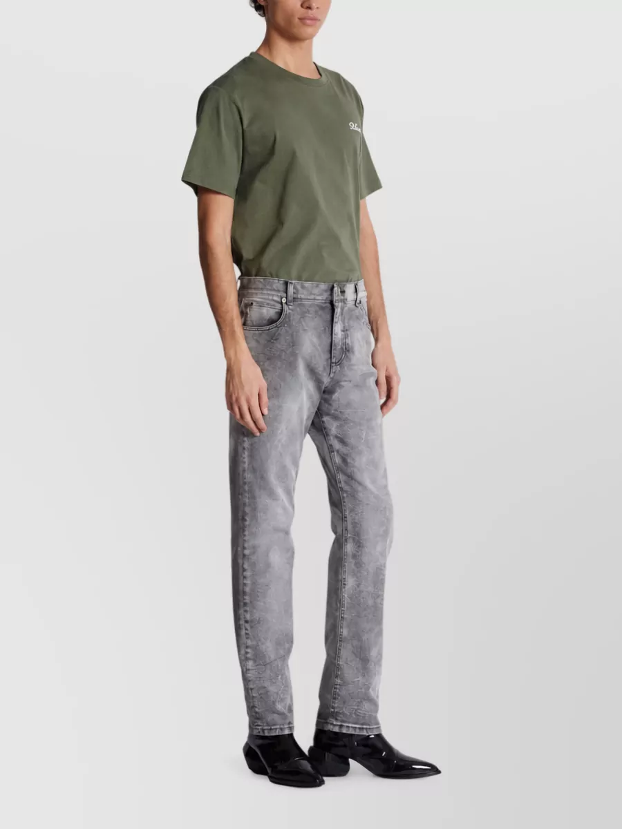 Balmain Denim Regular-Fit Straight-Leg Jeans