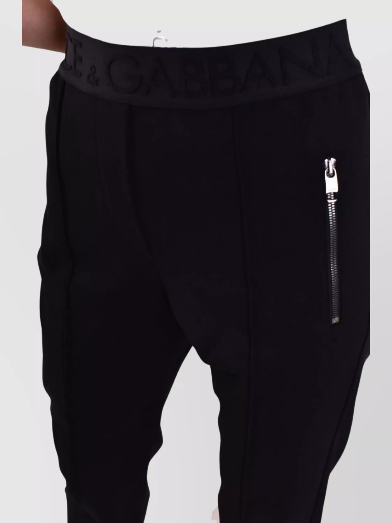 Dolce&Gabbana Trousers With Elastic Waistband And Tapered Leg
