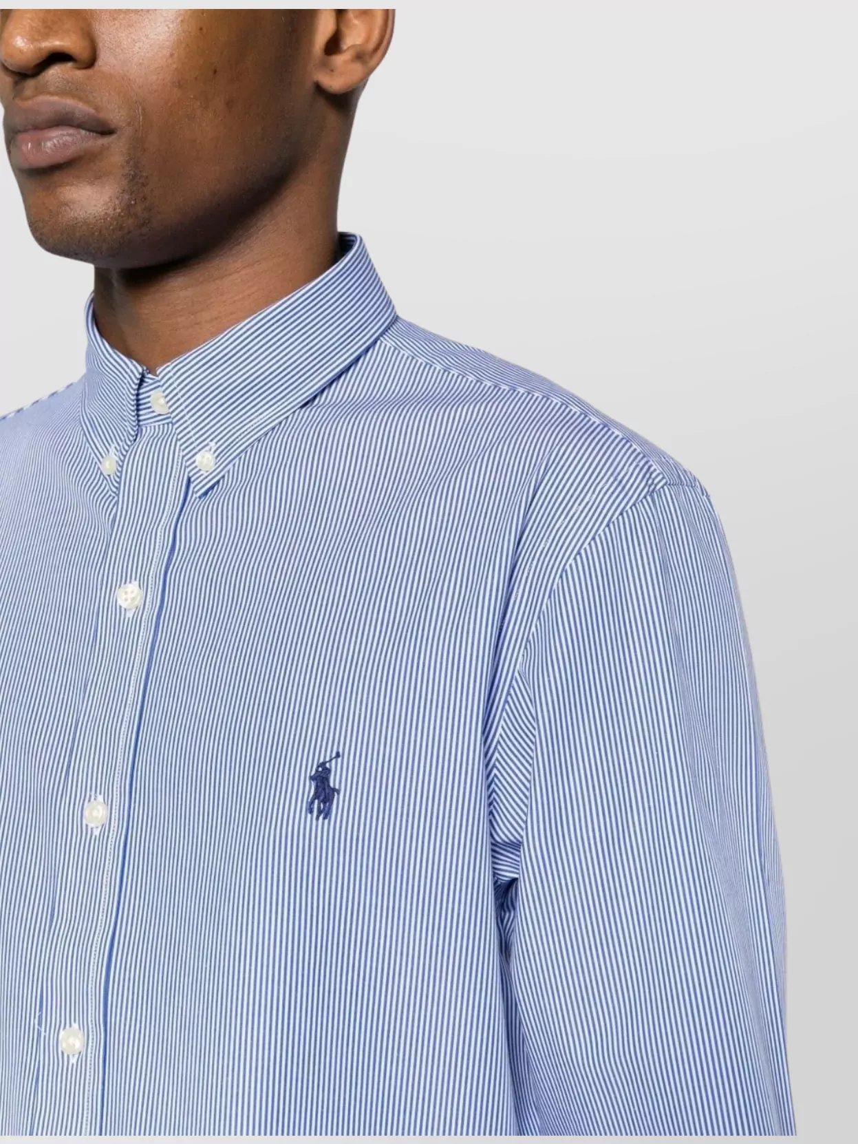 Ralph Lauren Long Sleeve Shirt Featuring Logo And Stripes