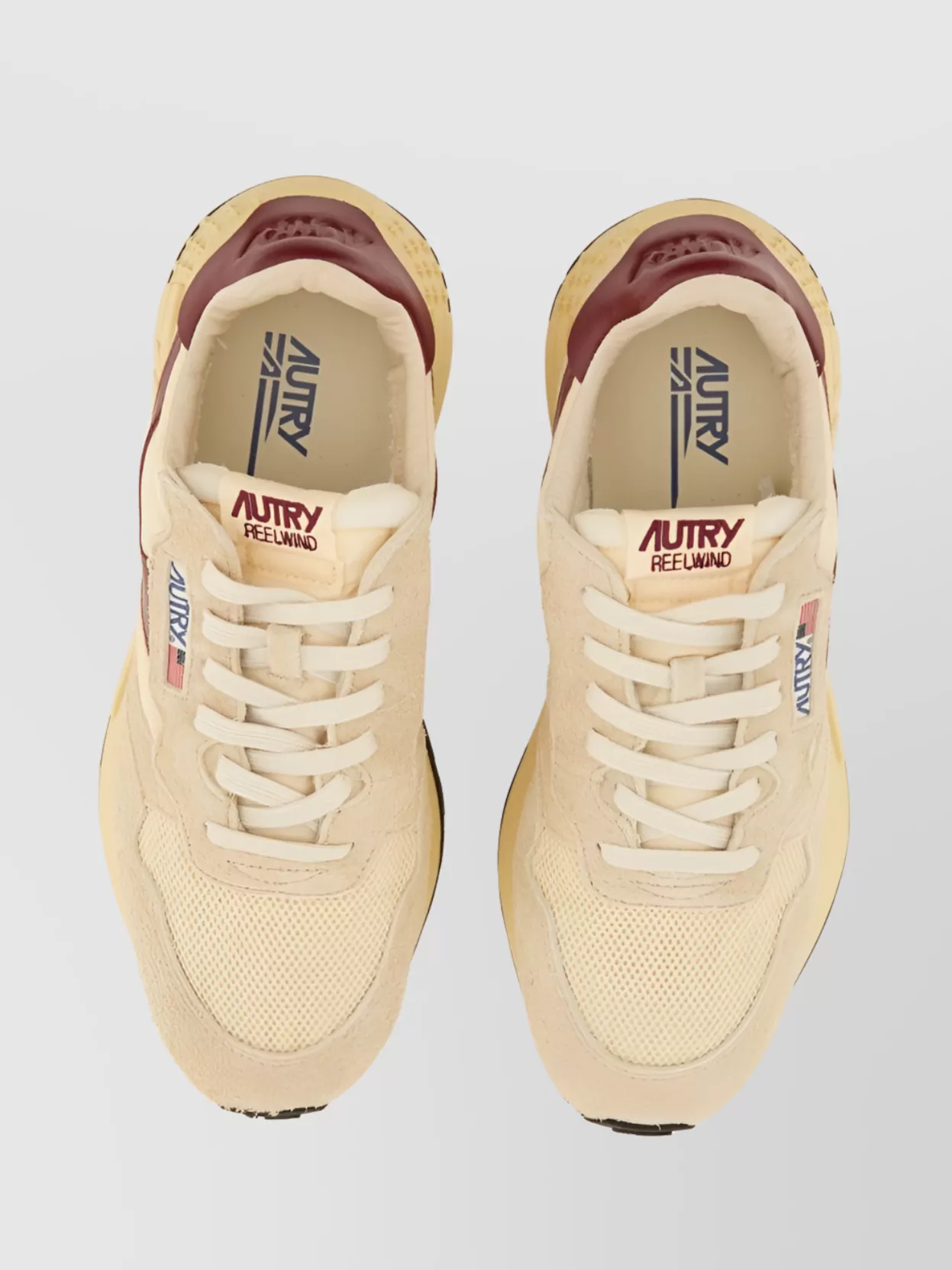 Autry Low-Top Rubber Sole Sneakers With Contrast Panel