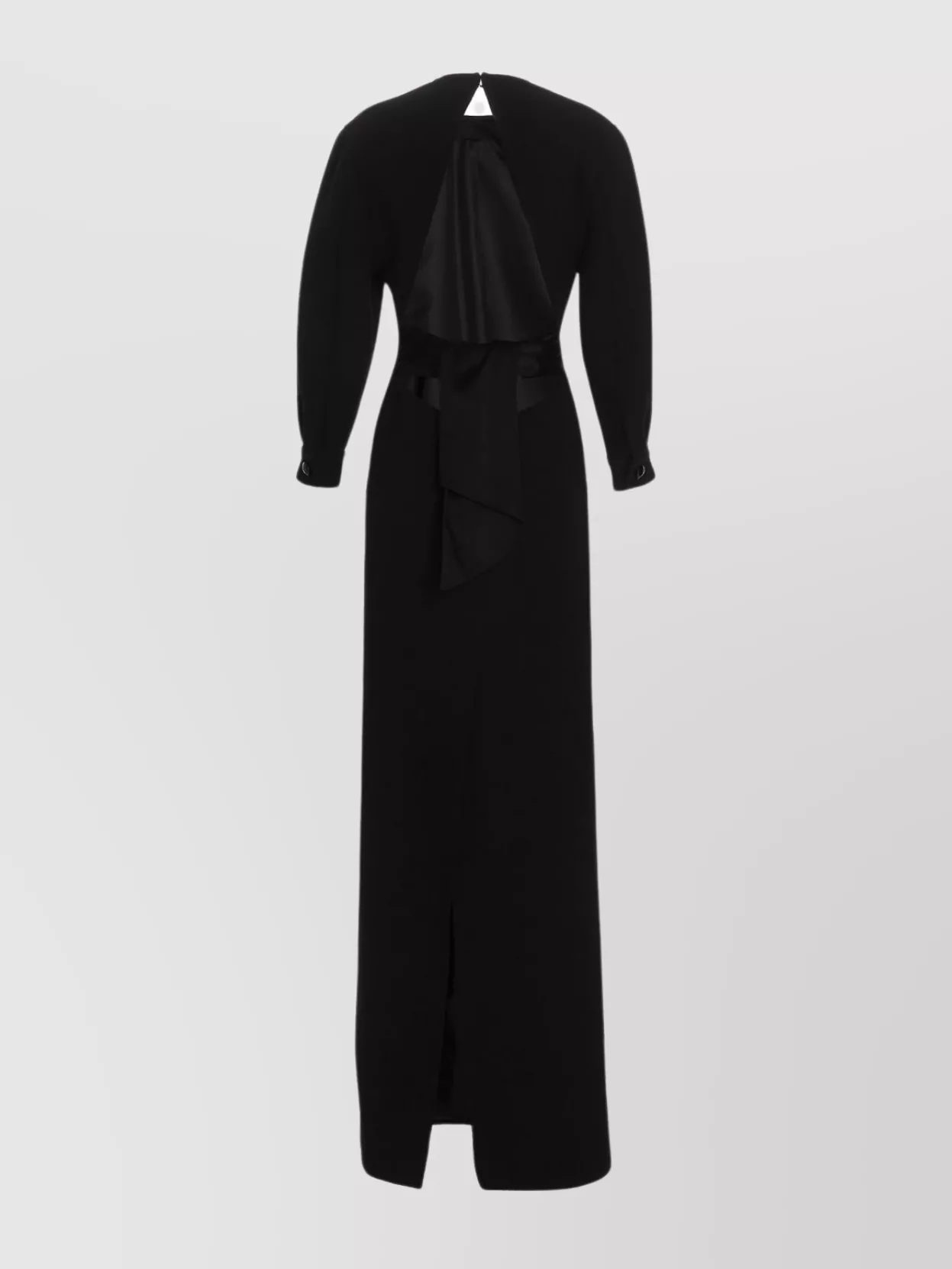 Saint Laurent "draped Detail Structured Elegance" Dress In Black