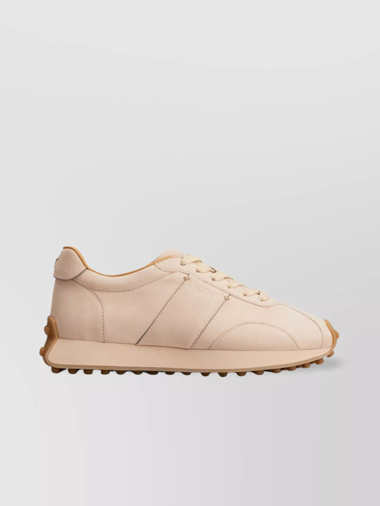 Tod's Round Toe Suede Sneakers T In Neutral