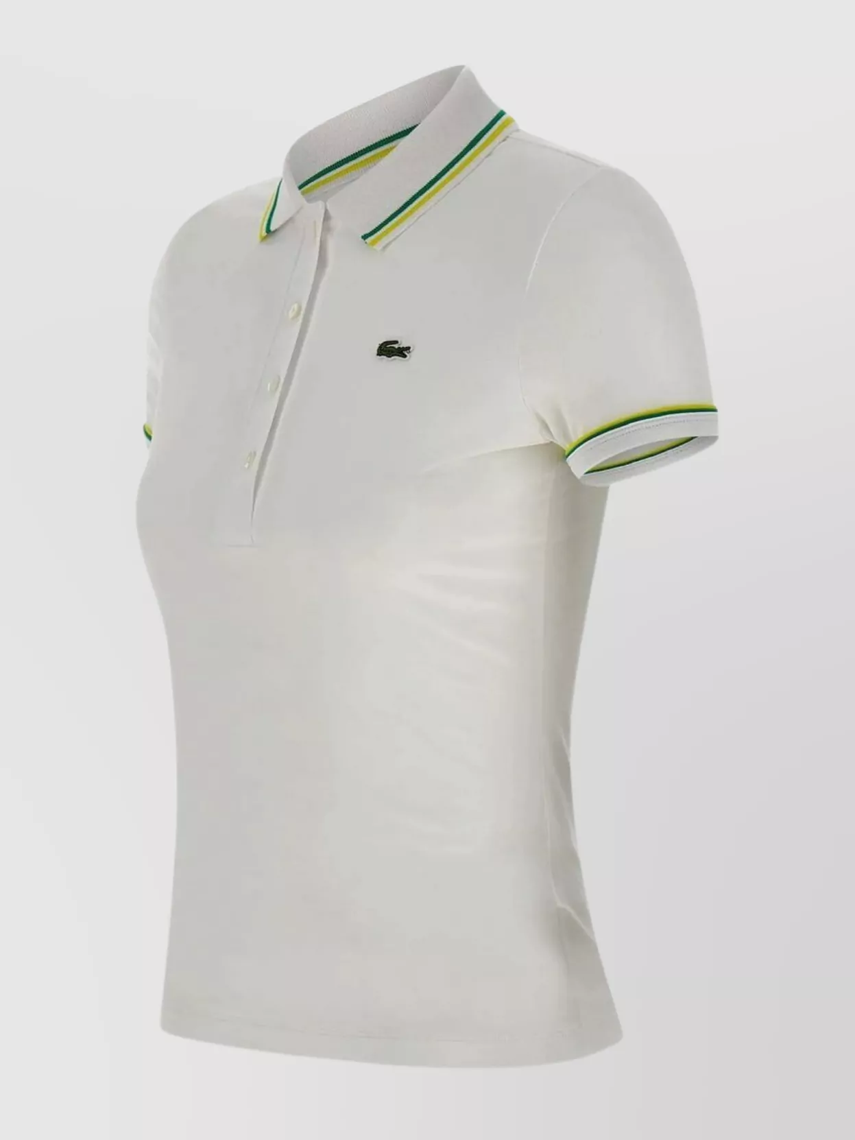 Shop Lacoste Stretch Cotton Polo Logo Placket