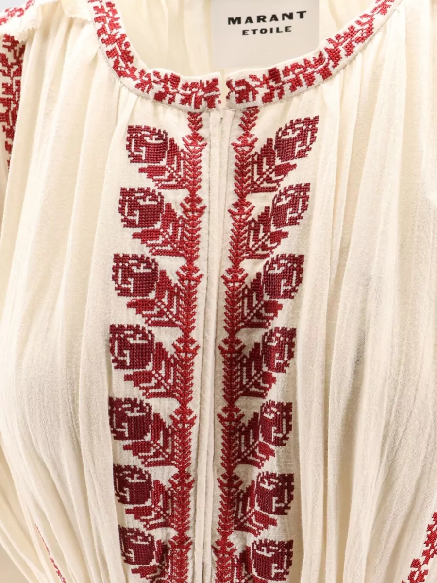 Isabel Marant Etoile Embroidered Sleeveless Maxi Dress