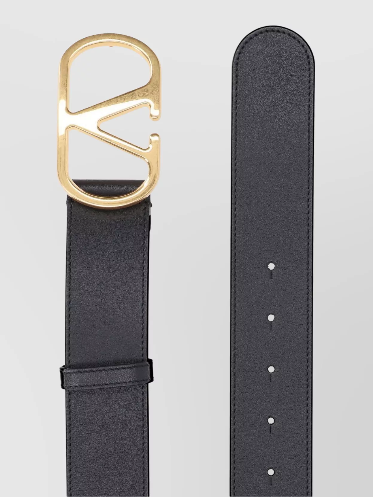 Valentino Garavani Adjustable Length Gold-Tone Buckle Belts