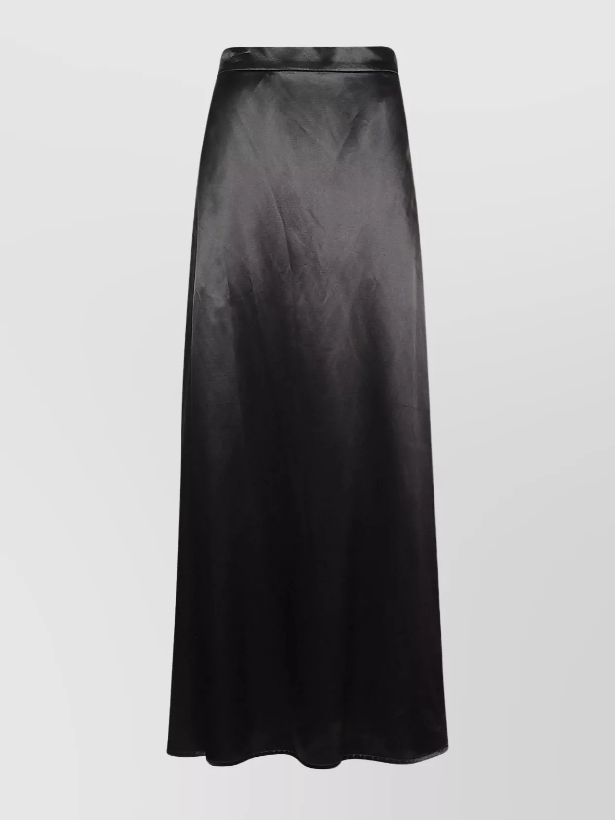 Shop Jil Sander High Waist A-line Satin Skirt
