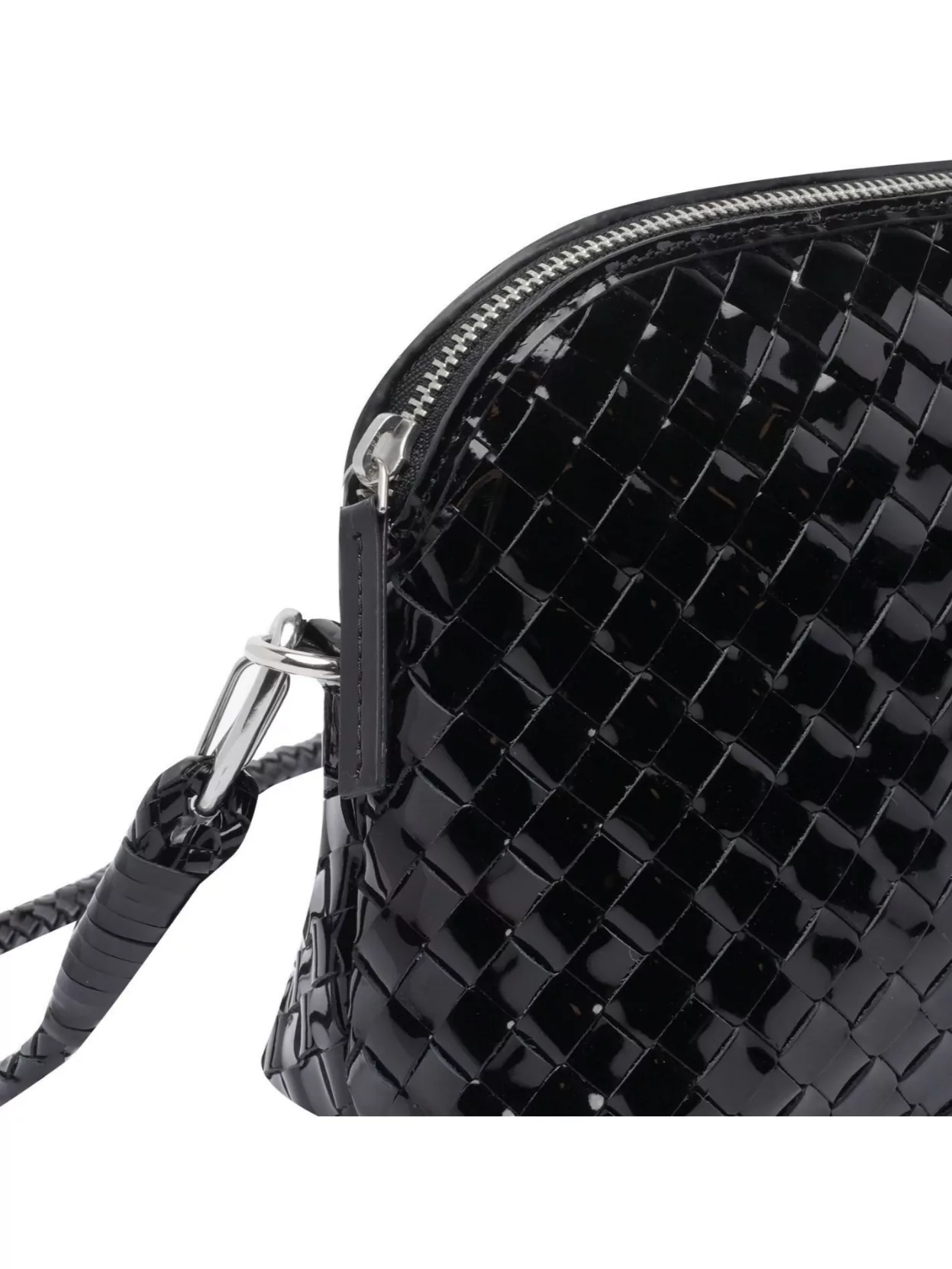 Dragon Diffusion Glossy Woven Texture Shoulder Bag