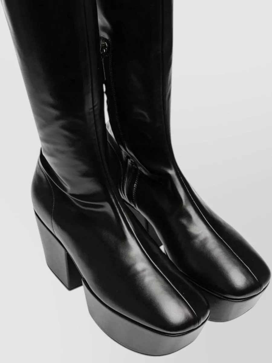 Prada Calfskin Over The Knee Boots