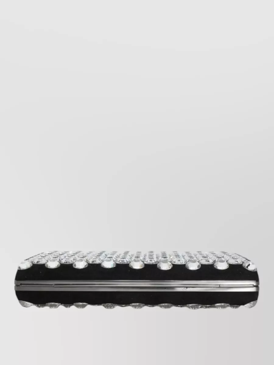 Dolce&Gabbana Na Velvet Crystal Clutch Bag