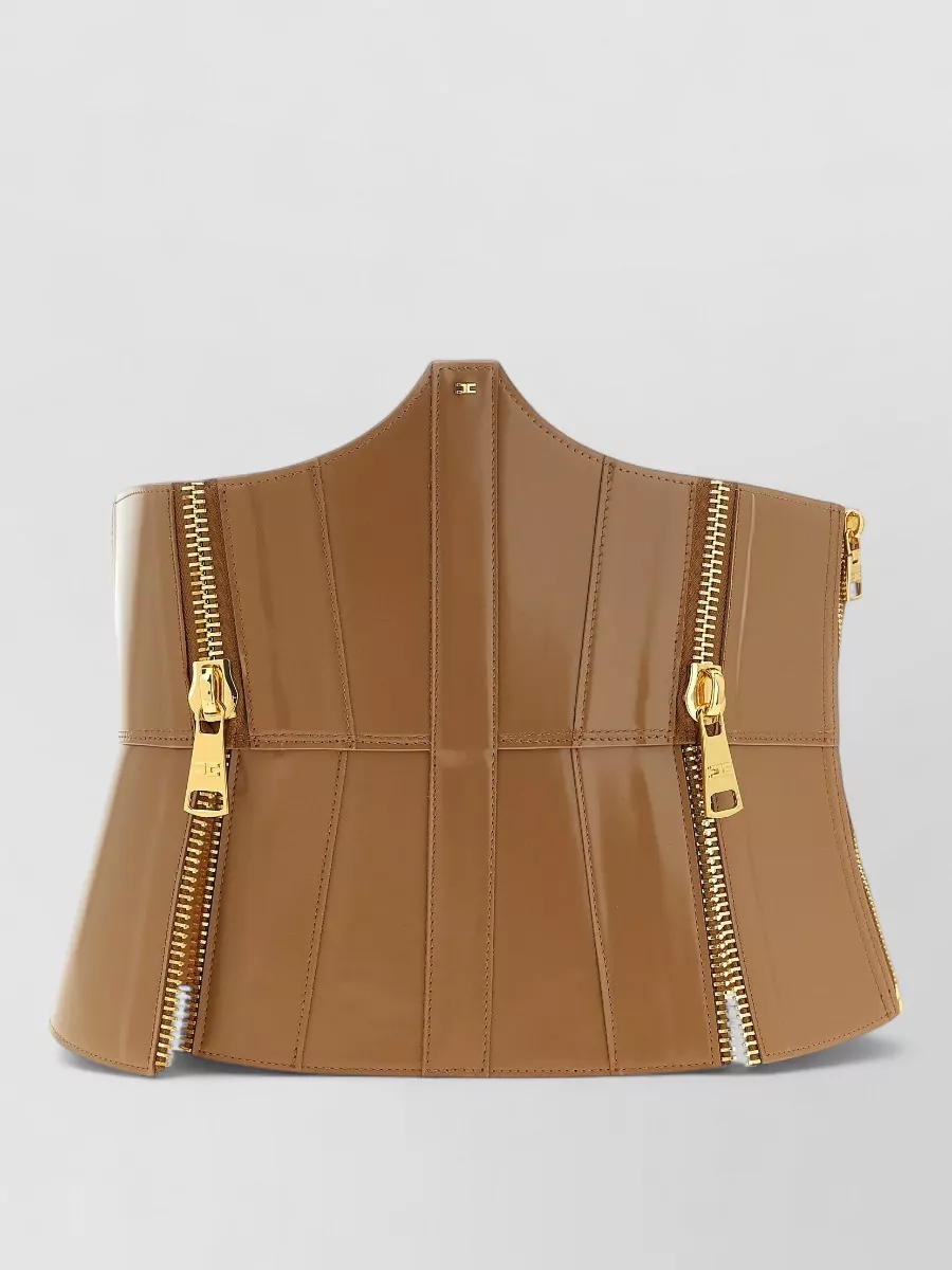 Elisabetta Franchi leather bustier belt