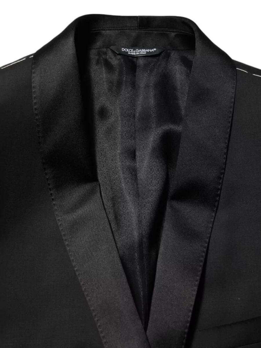 Dolce&Gabbana Silk Blend Single-Breasted Suit Blazer