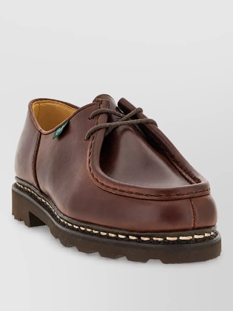 Paraboot leather derby shoes