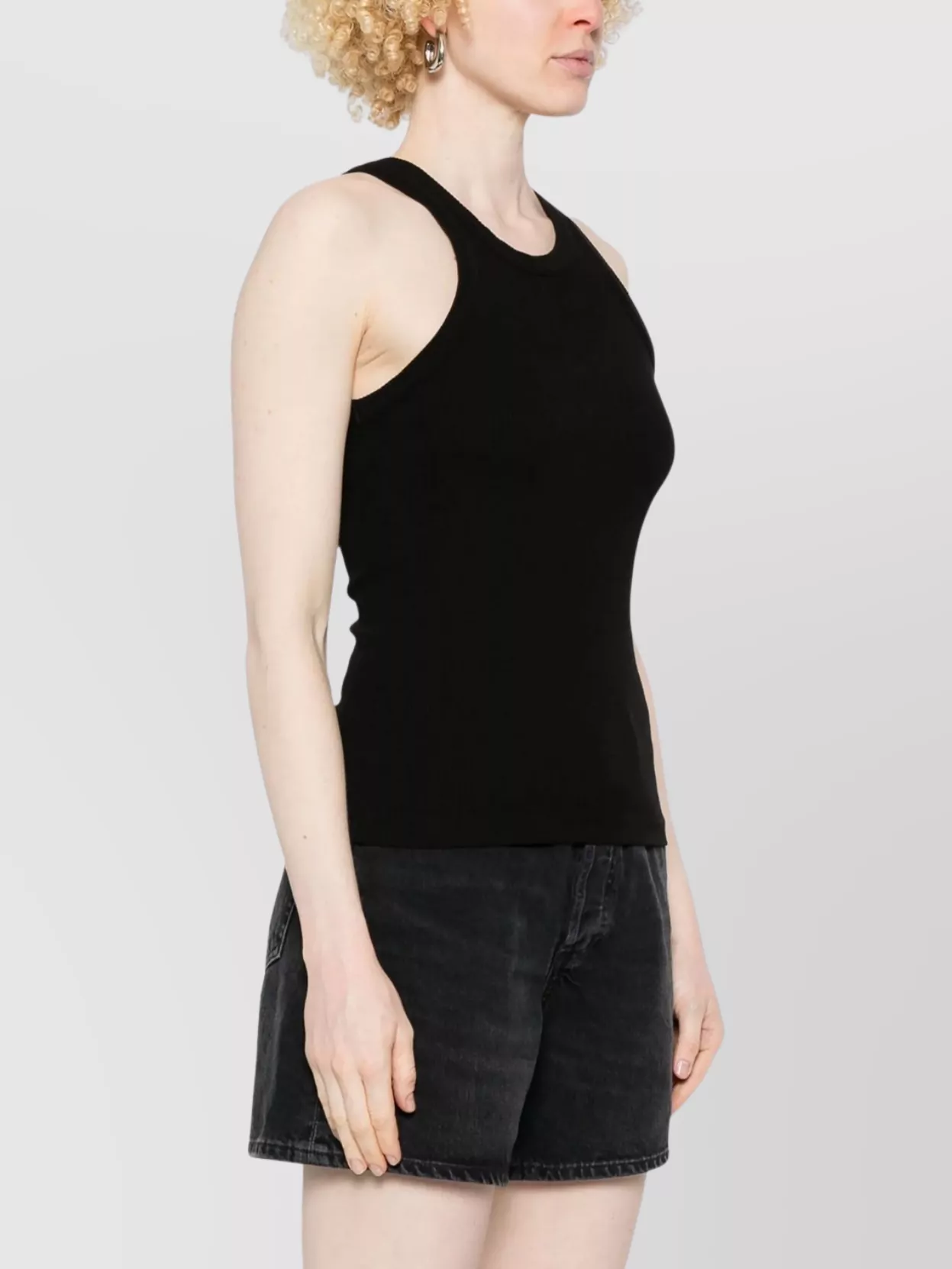 Agolde Rayne Ribbed-knit Tank Top