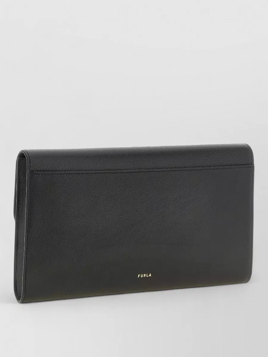 Furla leather clutch bag