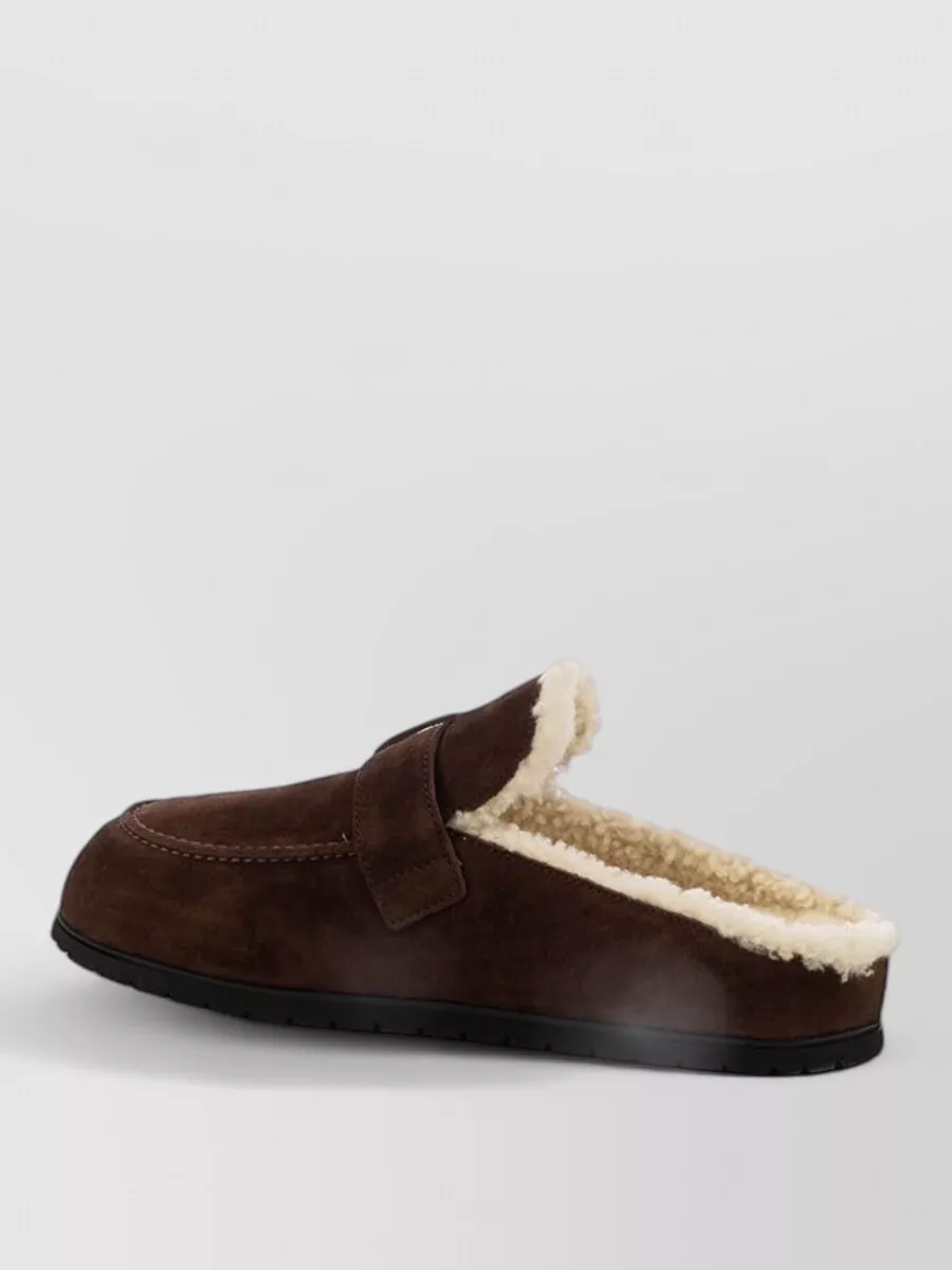 Prada suede mules